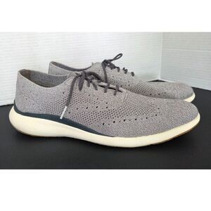 Cole Haan Grand Troy Knit Grey Wingtip Oxford Shoe Sneakers Men's Sz 11.5
